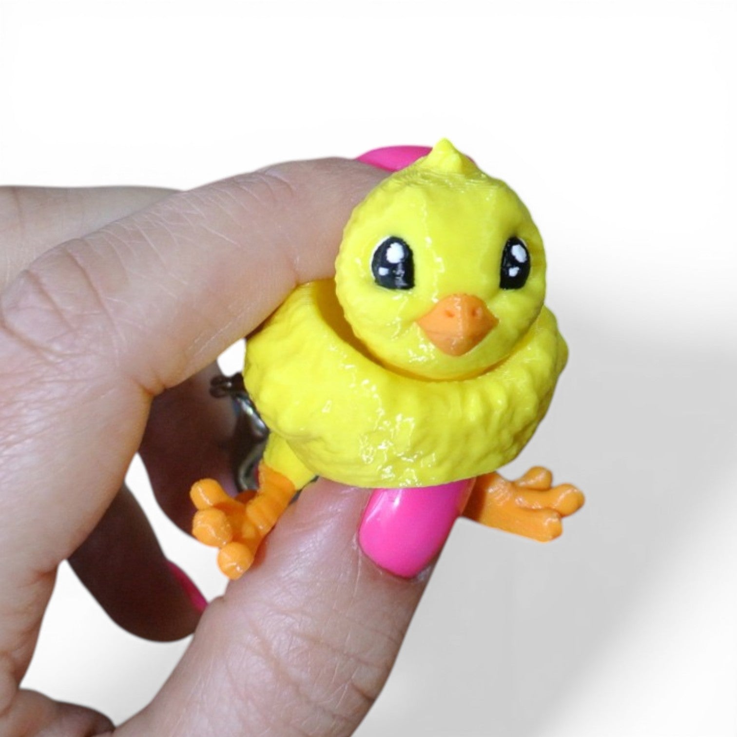 Articulated Chick Keychain – Cute 3D Printed Baby Chicken Bag Charm