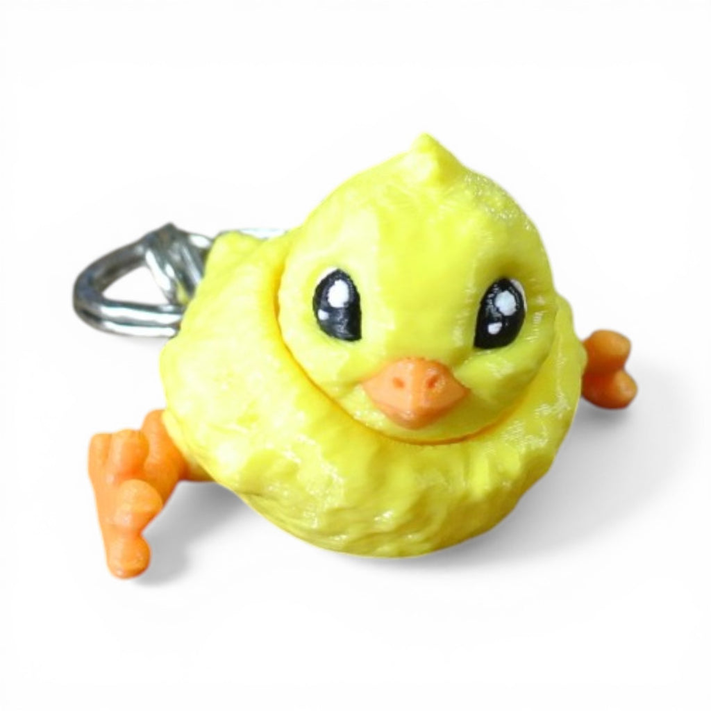 Articulated Chick Keychain – Cute 3D Printed Baby Chicken Bag Charm