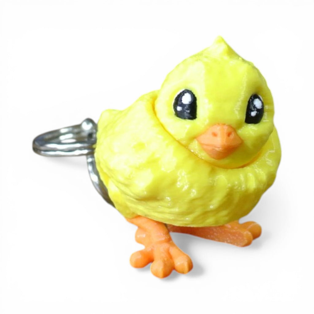 Articulated Chick Keychain – Cute 3D Printed Baby Chicken Bag Charm